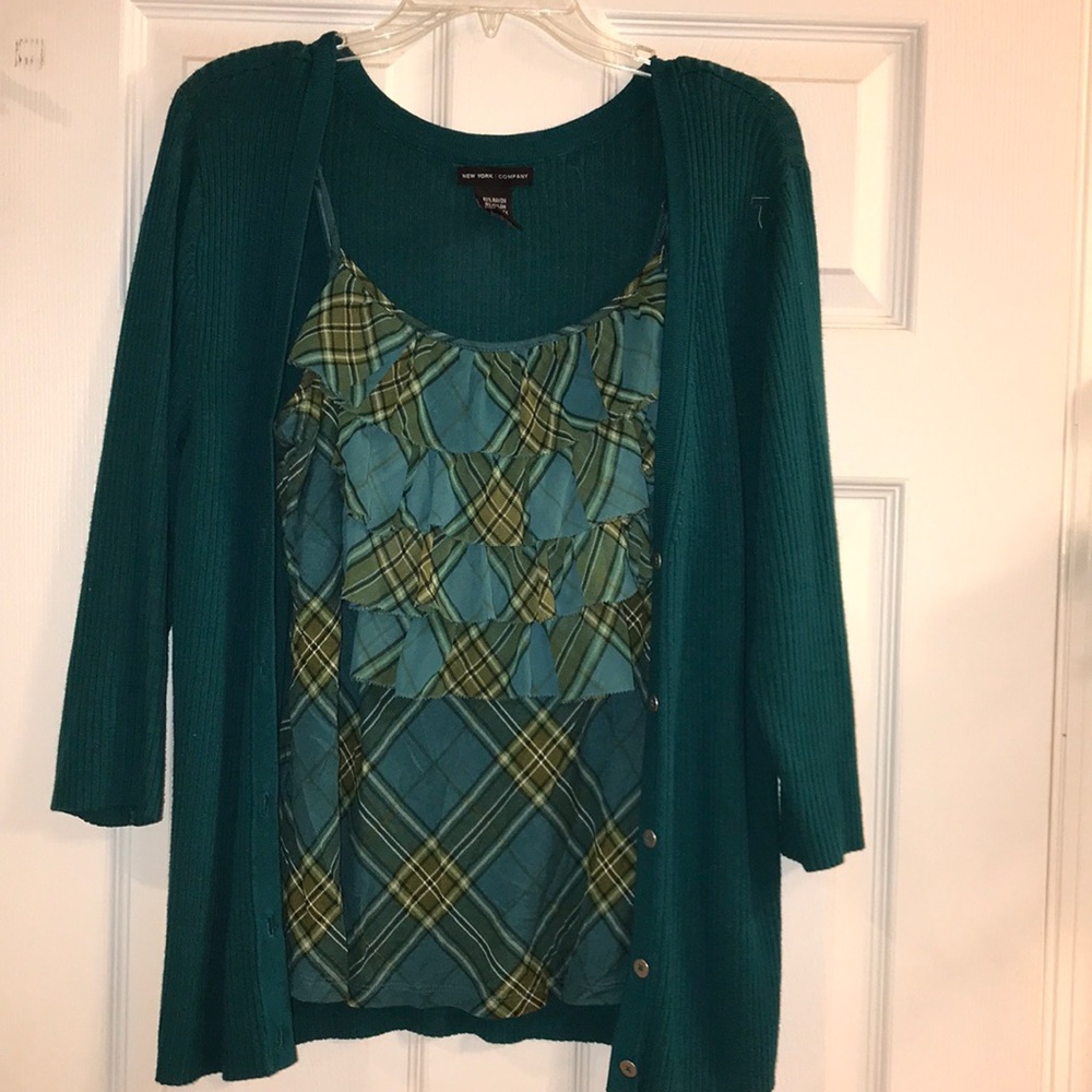 Cardigan and cami set